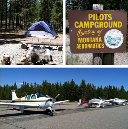 collage of pilots campground images