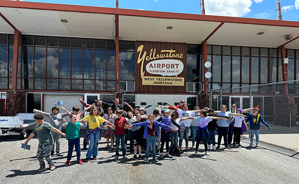 Students Visit Yellowstone Airport